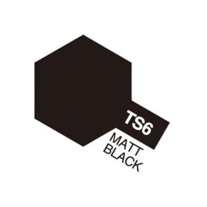 TS-6 Matt Black, spray 100 ml - Tamiya